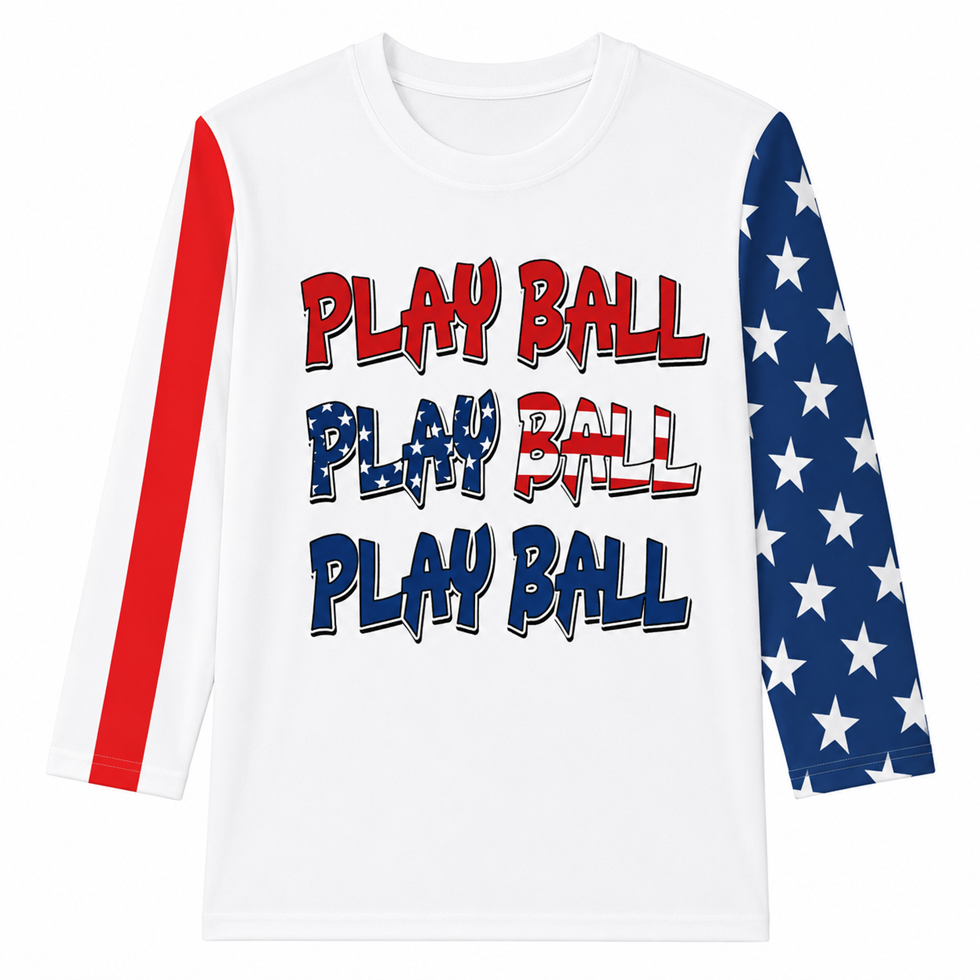 Ninth Inning Studio Play Ball Women's 3/4 Sleeve Tee