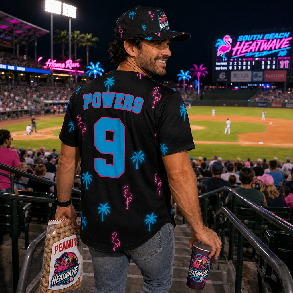 Ninth Inning Studio South Beach Heatwave Miami Nights Alternate Jersey