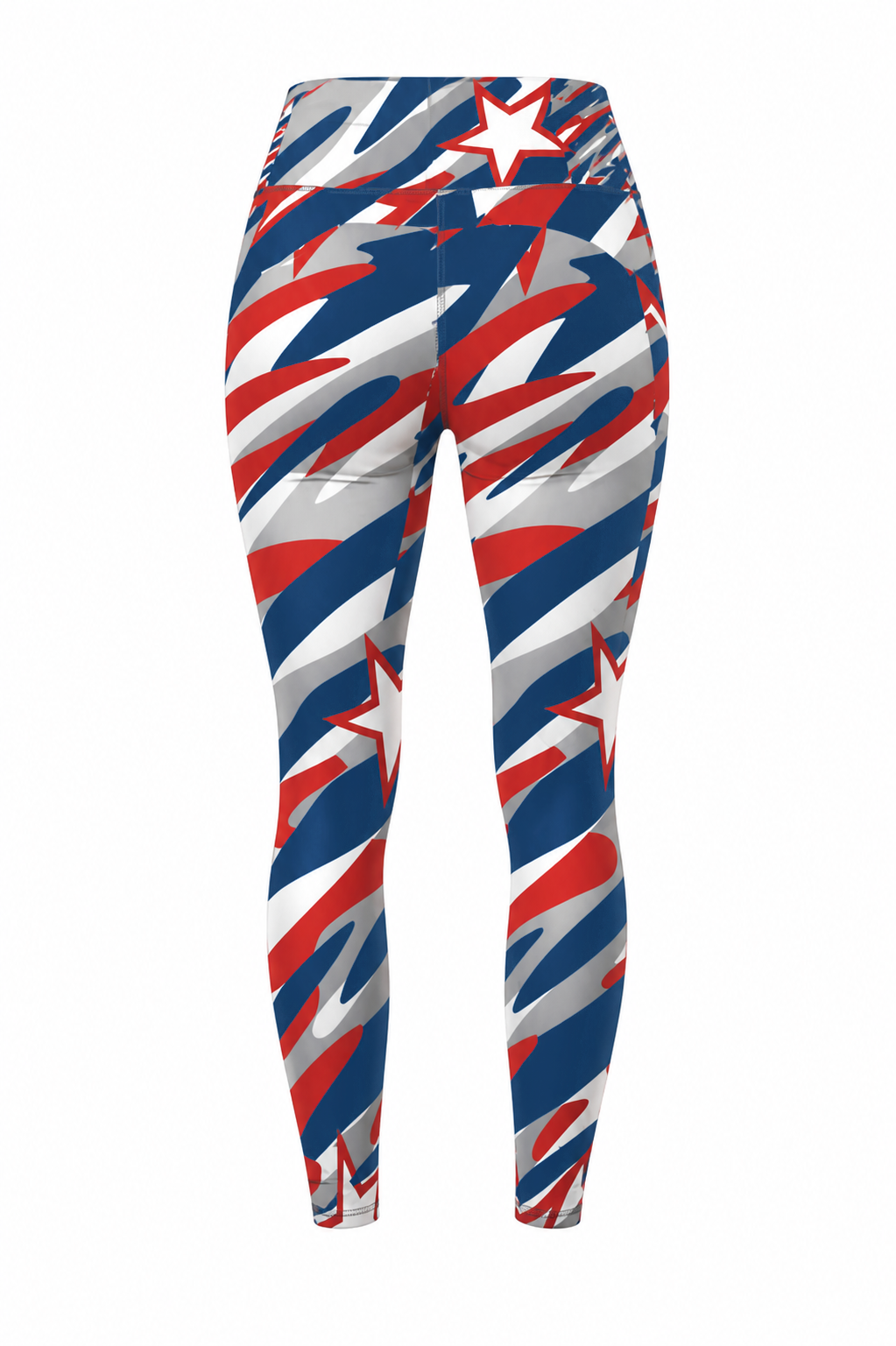Ninth Inning Studio Over the Waist Star Camo Leggings