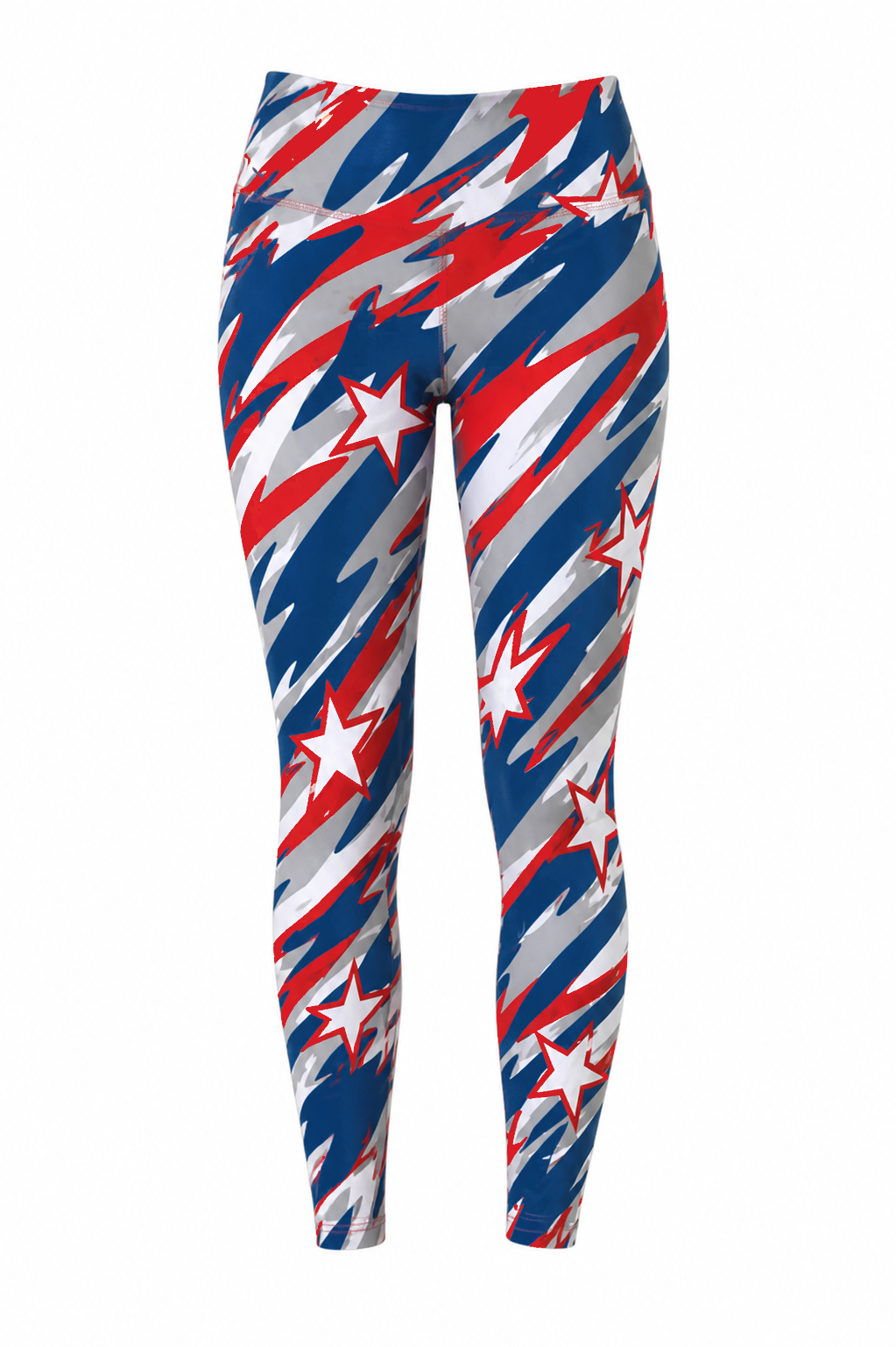 Ninth Inning Studio Over the Waist Star Camo Leggings