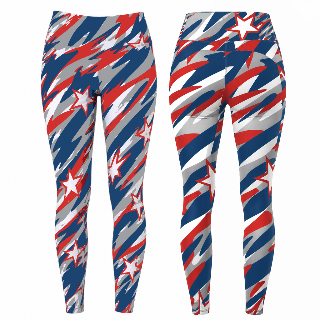 Ninth Inning Studio High Waist Women's Star Camo Leggings