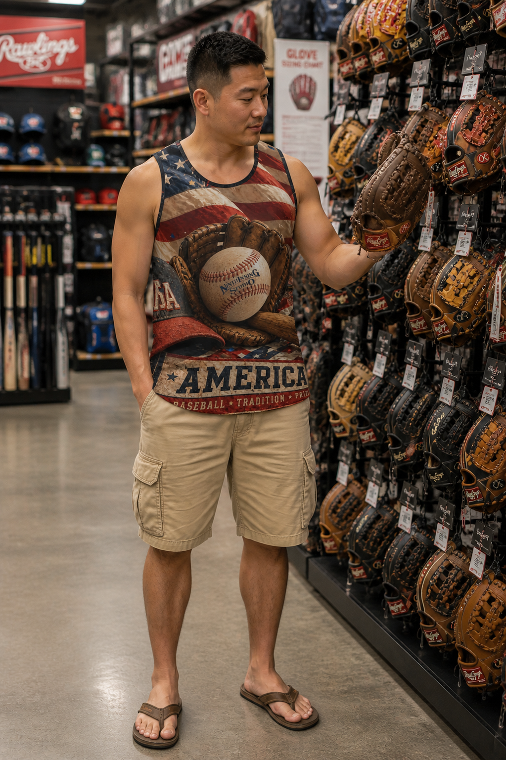 Ninth Inning Studio Men's Baseball Pride Tank
